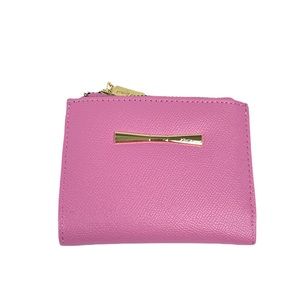 Betsey Johnson Fold Out Card Case Wallet Mauve